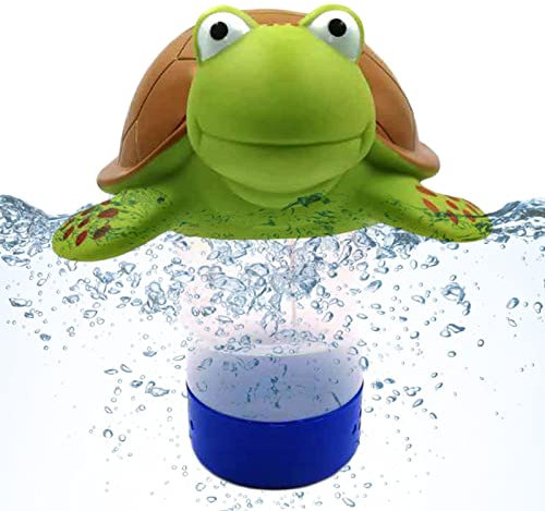 Nadador dosificador de cloro para piscina de cocodrilo, para tabletas 1 y 3 pulgadas, dispensador de productos químicos para piscina