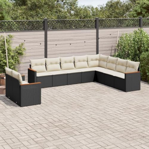 Festnight Gartenlounge mit Stauraum Garten Loungemöbel Set XXL Groß Garten Lounge Rattan Sofa Outdoor Polyrattan Gartensofa Terrasse Terrassenmöbel Gartenmöbel Ecklounge Couch Sitzgarnitur