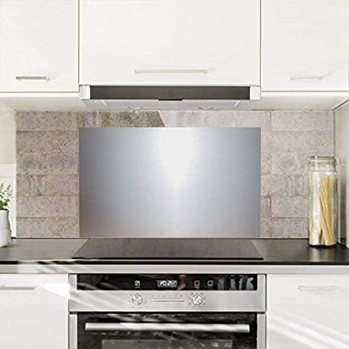 ZeroInox Spritzschutzplatte aus Edelstahl AISI 304, ideal zum Schutz der Küchenwände (80 x 60 cm)