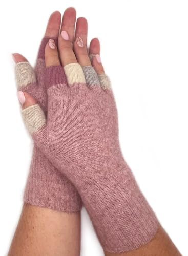 Native World Damen Possum Merino Wool Fingerlose Handschuhe - Weich, Extrem Warm für Winter, Lily, Einheitsgröße