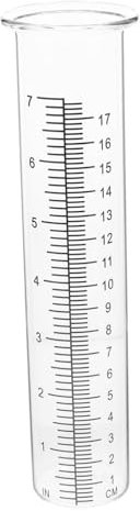 Happyyami Tube Pouces de Verre Borosilicate Pluviomètre Remplacement en 7