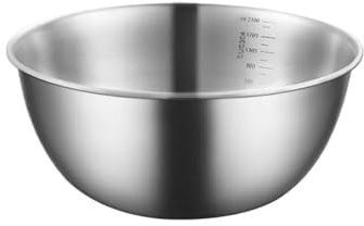Cuenco de metal for ensaladas Cuenco for mezclar Cuencos for desayuno Cuencos for ensaladas de frutas Cuenco de metal multifuncional Elementos esenciales de cocina Fácil de limpiar Adecuado for cenas