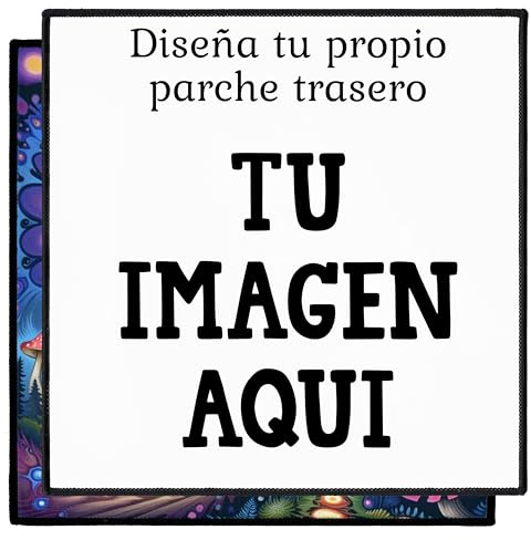 Groß Individuell 7.6cm–25cm Quadrat Aufnäher | Personalisiert Rückenpatch mit Wunschmotiv, Bild, Foto, Logo | Selbst gestalten Patch für Kleidung, Jacke | Custom Bedruckt Iron On Back Patches (25.4cm)