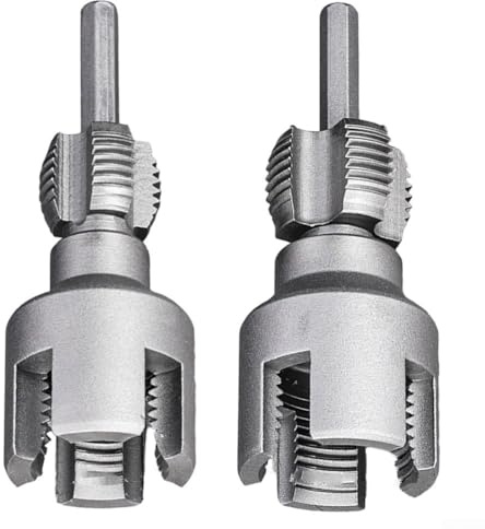 Herramienta de roscado de 20 mm + 25 mm, juego de herramientas para hacer roscas, herramienta de enhebrador de tuberías de agua para 20 mm, 25 mm, diseño integrado para roscas externas internas