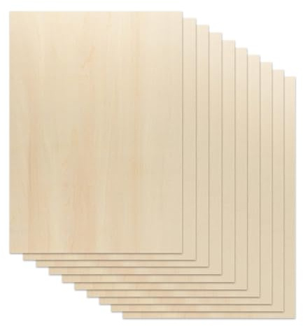 10 Stück Sperrholzplatte 3mm Lindenholz,420mmx297mmx3mm,Birkensperrholz,Holzplatte,FüR Malen,Bastelarbeiten,Modellbau