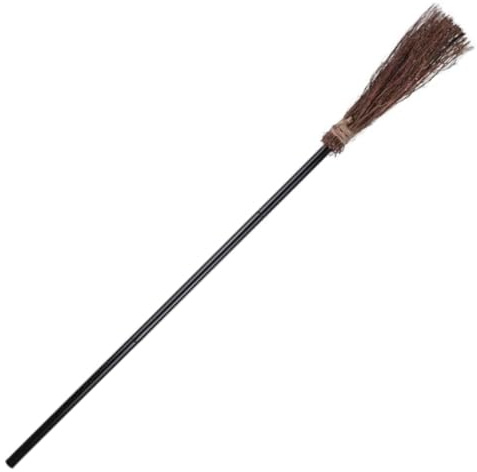 Muiltvoe Evil Witch Broomstick | Lightweight | Comfortable Grip | Halloween Costume Accessory for Witches | Perfect for, Cosplay, Decorations and World Book Week