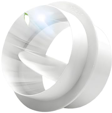 anti-retour pour ventilateurs d'extraction de ventilation, contrôle d'air, obturateur anti-retour, conduit de flux blanc 125mm