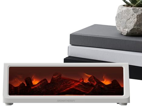 Difusor de Aceites Esenciales,Difusor de Aromas Multifuncional - Humidificador De Aire con Iluminación Y Forma De Estufa De Carbón | para Escritorio Salón Dormitorio Baño Mesa Estante Taquillas