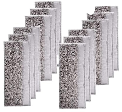 Replacing The Washable Wet Mop Pad，Dry Mop Pad，Compatible for Braava Jet M6 Sweeping Robot(12-Dry)
