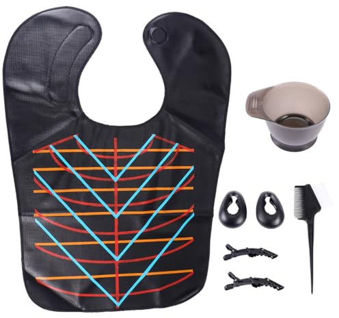 JOINPAYA Kit para Teñir el Cabello Portátil de Plástico y Silicona Bol para Tinte y Cepillo para Uso en Casa o Salón Profesional