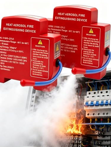 Extintor Cuadro Electrico，2Pcs | Dispositivo AutomáTico de ExtincióN de Incendios Por Aerosol para Panel EléCtrico, Armarios EléCtricos E Industriales TambiéN