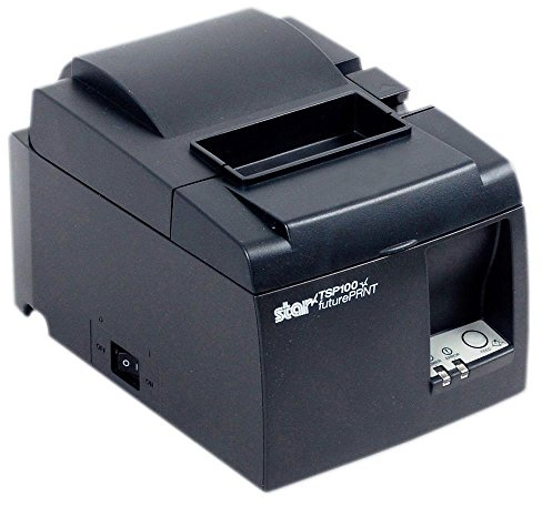 Star Micronics TSP143 USB-Thermobelegdrucker, POS-Kassendrucker, 203 x 203dpi, grau, POS-Terminal, Druckmedien-Stärke: 65-85, Unterstützte Papierbreite: 58-80, verkabelt