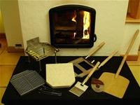 CB-Tec Pizza Casa Set für Kamin, Kachelofen und Kaminofen - Edelstahl, Holz, Holzkohle, Pizzaofen