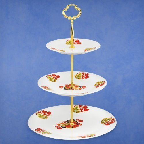 GMMH Etagere Tortenständer Etagerie Etagenplatte Hochloma H 36 cm D 26 cm
