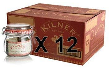 Set of 12 Kilner 0.125L Clip Top Preserve Preserving Jam Pickle Storage Jar