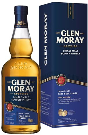 Glen Moray Port Cask Finish | Schottischer Single Malt Whisky aus der Speyside | mit Geschenkverpackung | 1 x 0,7 l