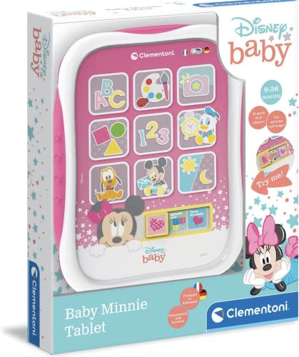 Clementoni 52582-Ma primo Tablet Baby Minnie-Giocattolo bambino-Versione francese-9 mesi e oltre, 52582