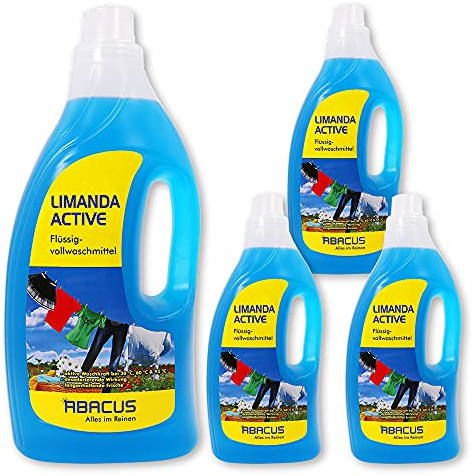 ABACUS® Vollwaschmittel flüssig 4x 1,5 L (7733.4) - Limanda Active Flüssigvollwaschmittel Waschmittel