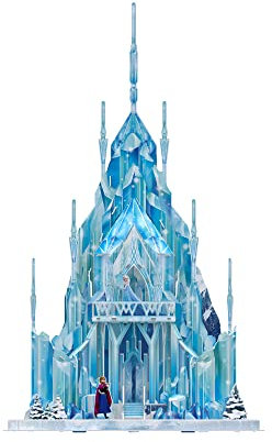 University Games U08551 Frozen Disney Ice Palace 3D Puzzle, Weiß und Blau