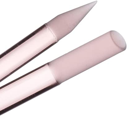 Bona Fide Beauty Nagelhautschieber aus Glas, sanfter tschechischer Maniküre-Stick für Nagelhautentferner, langlebig, doppelseitig, wiederverwendbar, Glas, 1 Stück