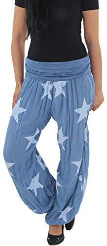 Sotala Damen Pumphose Strandhose Haremshose Hose Aladin Baggy Pluderhose Freizeithose Ballonhose Sommer