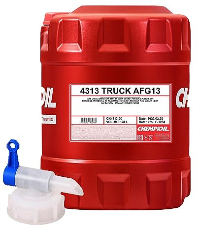 Pemco 20L +Auslaufhahn CHEMPIOIL Truck AFG13 Traktor Antifreeze Konzentrat Grün