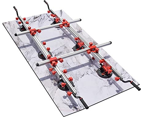 fijador de costura sin costuras, Sistema de transporte de azulejos de gran formato de 1,65-3,2 M, losa de piedra, placa de Metal de vidrio, herramienta de elevación de transporte de capacidad de 960kg
