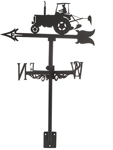 Yardenfun Weathervane Eisenkunst Wetterfahne Für Garten Und Korrosionsbeständig Und Wetterfest Für Farm Und Garten Langlebiger Windrichtungsanzeiger Mit Kunstvollem Design
