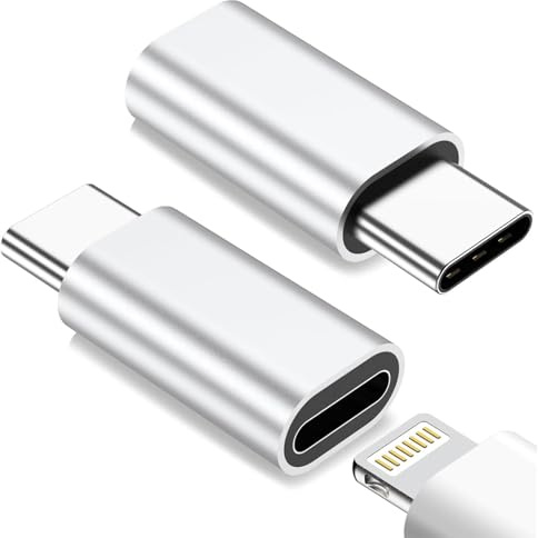 soodyoow Adaptador Lightning a USB C(2 Piezas), Adaptador iPhone a Tipo C para iPhone 15/15 Pro/15 Pro Max/15 Plus, Admite Transferencia de Datos y Carga, NO para Auriculares/Audio/OTG