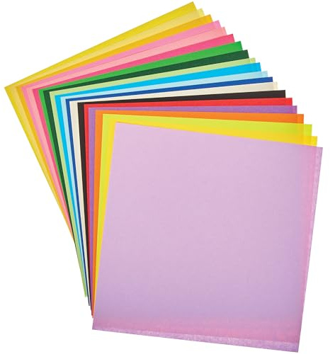 Baker Ross FN157 Origami Paper - Pack of 200, DIY Folding Paper, Easy to Craft with for Beginners