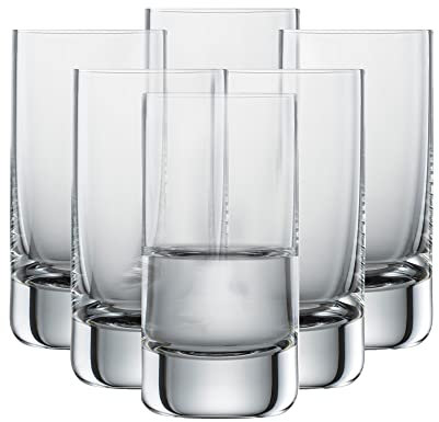 SCHOTT ZWIESEL Vaso de licor Simple (juego de 6), vaso recto para aguardiente, cristal Tritan apto para lavavajillas, fabricado en Alemania (art. nº. 123662)