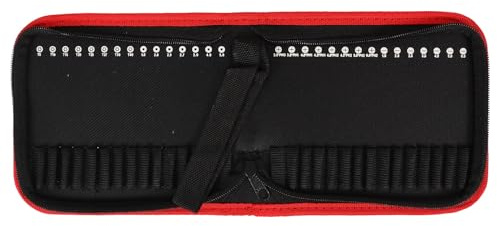 Uonlytech Wrench Organizer Small Tool Pouch Handheld Driver Bit Case Empty Drill Bit Storage Bag Zipper Tool Pouch Small Tool Carrier Driver Drill Bit Zipper Pouchh