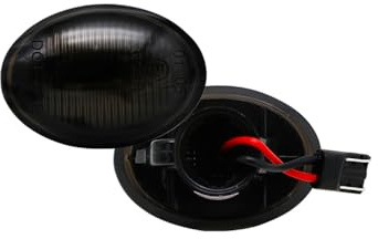 AutoStyle Satz LED Seitenblinker passgenau | kompatibel mit Alfa/Fiat/Ford/Lancia diverse Modelle - Smoke - inkl. dynamischem Lauflicht