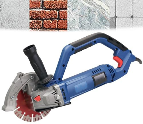 XNYXLPP 1350W Electric Wall Chaser Machine,With 1pcs 156mm Sawtooth 48mm Cutting Depth,3.5Kg Wall Groove Cutting Machine
