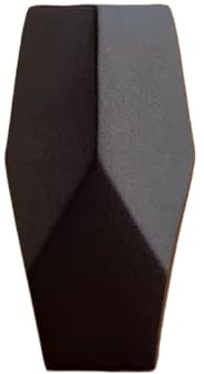 Jarrón de flores Jarrón de cerámica negro for sala de estar, flores secas, arreglos de rosas, decoración de mesa minimalista y adornos con una sensación de lujo Para la decoración del hogar(Negro)
