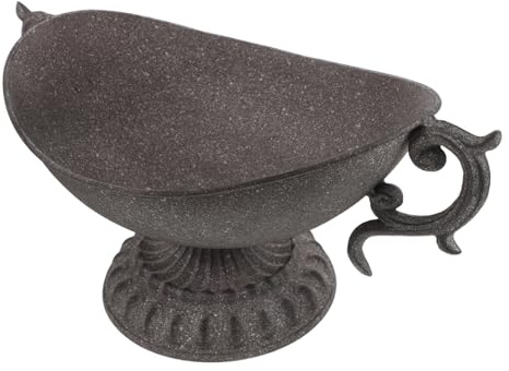 ULTECHNOVO Rustic Iron Flower Urn Planter Vintage Style Decor Centerpiece for Home Table Balcony