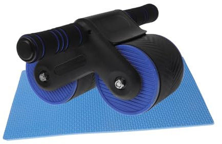 INOOMP Bauchmuskel-rollrad Mit Automatischem Rückprall Ab Gummi Und Kunststoff Rutschfest Und Stabil Für Arm Und Rückenmuskulatur-training Inklusive Handyhalterung