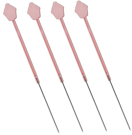 ZUNOXAZ Comprobadores de Pasteles Herramienta Fácil de Usar Reutilizables de Acero Inoxidable Juego de 4 Mango Antideslizante para Hornear en Cocina