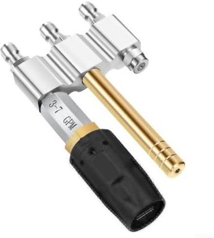 Ugello efficiente per idropulitrice 3 in 1, regolabile da 0 a 60 gradi per prestazioni di pulizia migliorate (3 teste)