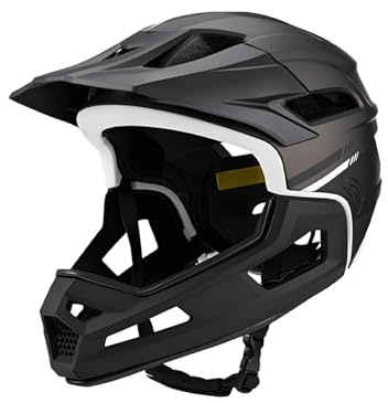 Full Face Mountainbikehjälm Stötdämpning, Storleksjusterbar