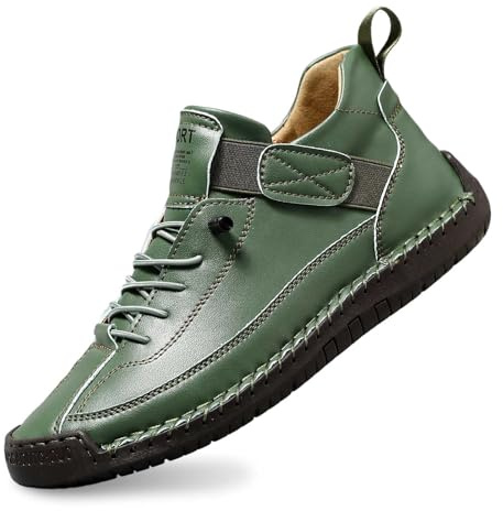 Zapatillas ortopédicas cómodas, Zapatos Unisex de Cuero Hechos a Mano, Botas Suaves y cómodas con Soporte