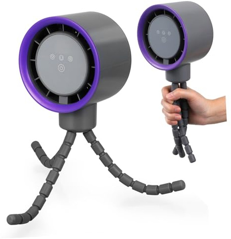 Hemobllo Ventilatore Portatile per Carrozzina con Clip Ricaricabile in Abs, per Festa e Uscite All'aperto con Silenzioso
