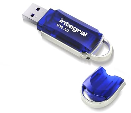 Integral 128GB USB 3.2 Gen 1 Flash Drive Courier Blue up to 120MBs