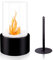 BRIAN & DANY Tabletop Bio Ethanol Fireplace with Cylindrical Glass