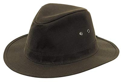 Hoggs of Fife Caledonia Waxed Hat - 100% Cotton Base, Fabric, Halley Stevenson P270 Silkwax Brown