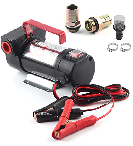 12V 200W Pompe à Diesel, 40 L/Min Pompeur à Huile, DC Électrique avec Micro Filtre à Mailles d'Huile, Moteur en Cuivre Transfert Vidange Gasoil à D'Aspiration, Kérosène Camion Véhicule Lourd Pomper