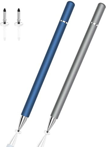 (2-Pack) Tablet Stift für alle Tablets,Touchscreen Stift kompatibel mit Allen Handys/Tablets, Eingabestifte für Tablets kompatibel mit iPad/iPhone/Android/Xiaomi/Lenovo/Samsung/Huawei/Surface