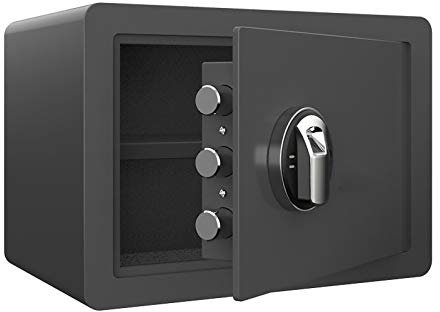 safe Fingerprint Security Safe Box Fireproof Lock Box Cabinets Gun Pistol Cash Strongbox Solid Steel Safety Jewelry Storage Money Boxes safe