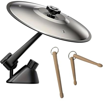 Oshhni Platillo de Coche para Rejillas de Ventilación, Divertido Platillo de Choque, Se Adapta a La Mayoría de Los Vehículos, Mini Tambor con Símbolo de Coch, Plata
