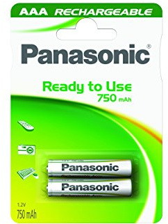 Panasonic R2U P03 750 mAh AAA Micro Evolta Rechargeable Battery